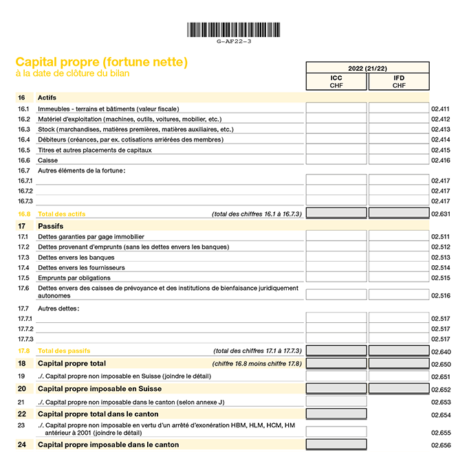 Page de garde 3 - Capital propre détails