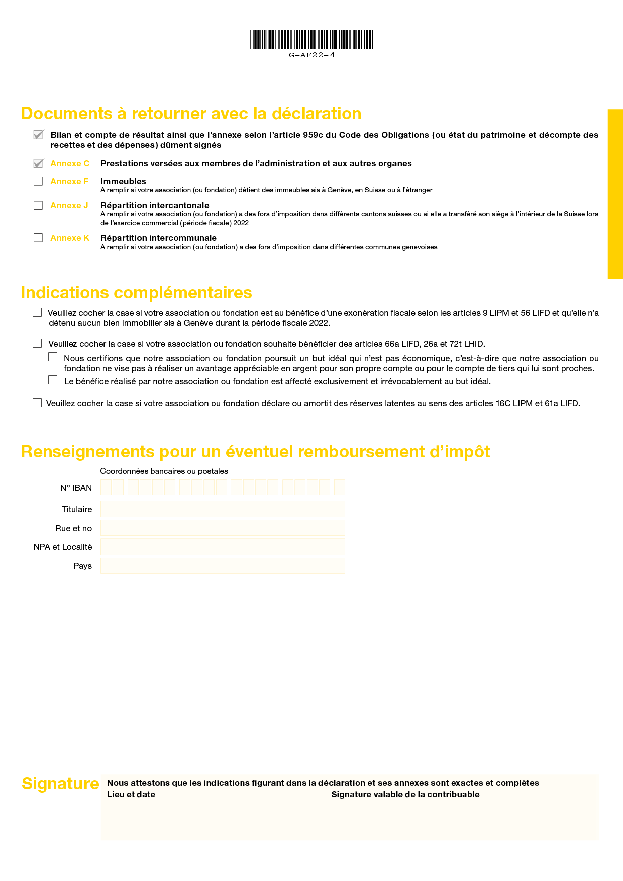 Page de garde 4 - Documents et annexes