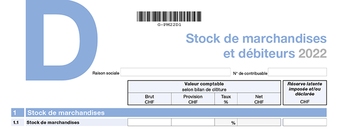 Annexe D - Stock de marchandises