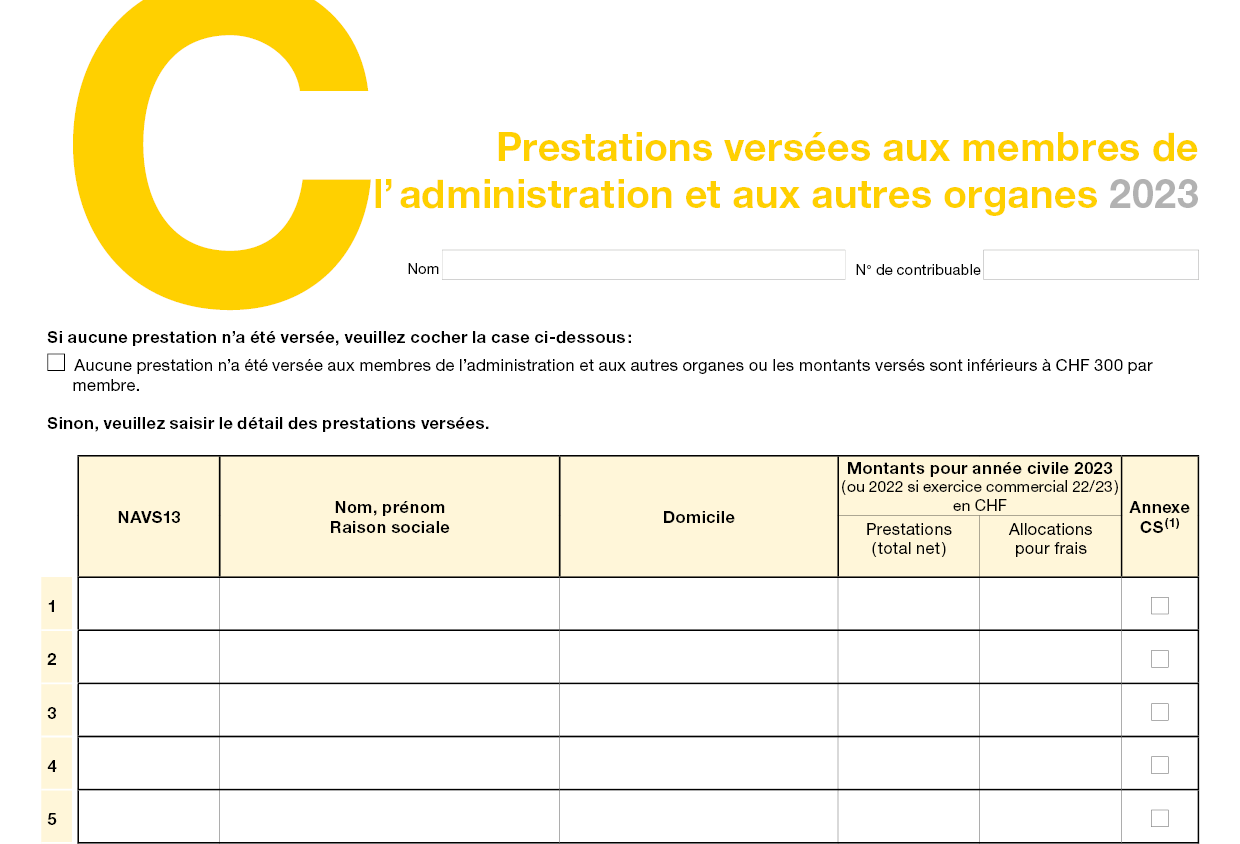 Annexe C - details