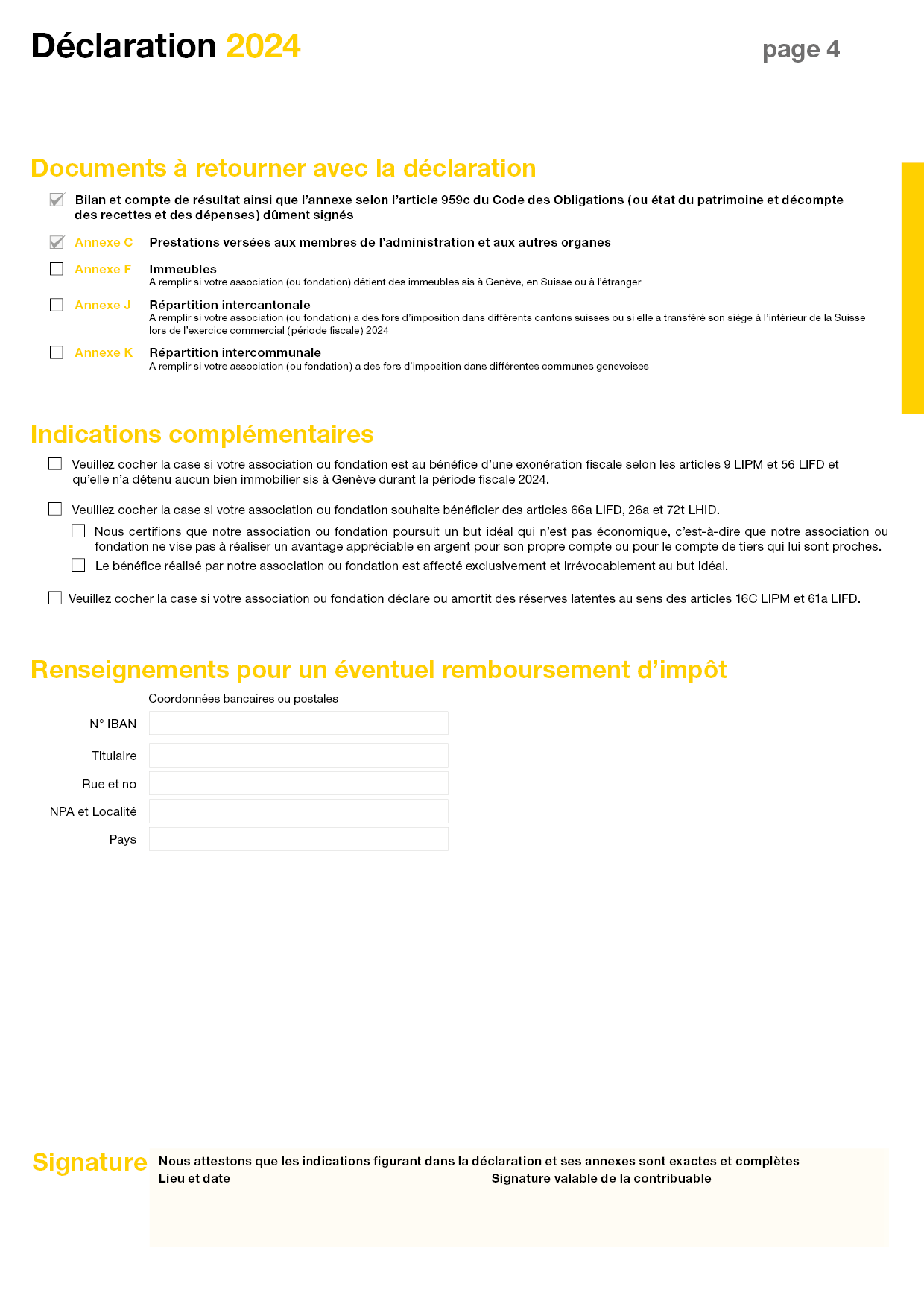 Page de garde 4 - Documents et annexes