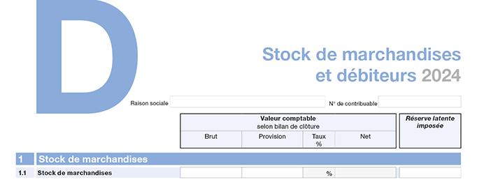 Annexe D - Stock de marchandises