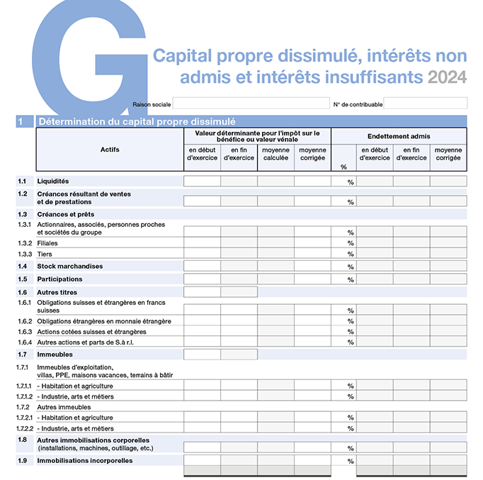 Annexe G - détails