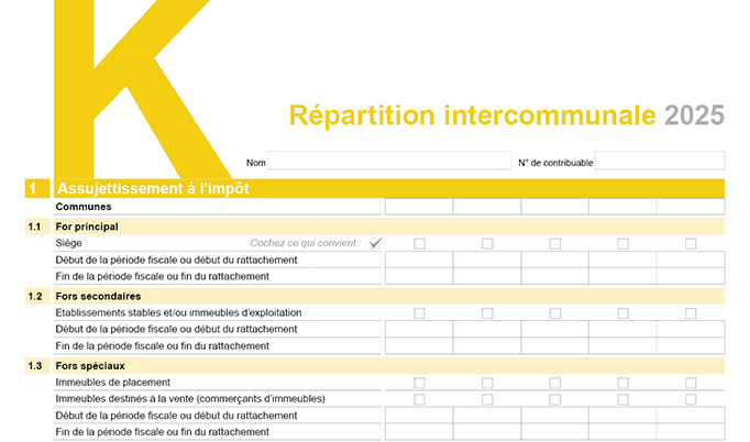 Annexe K - Répartition intercommunale - détails