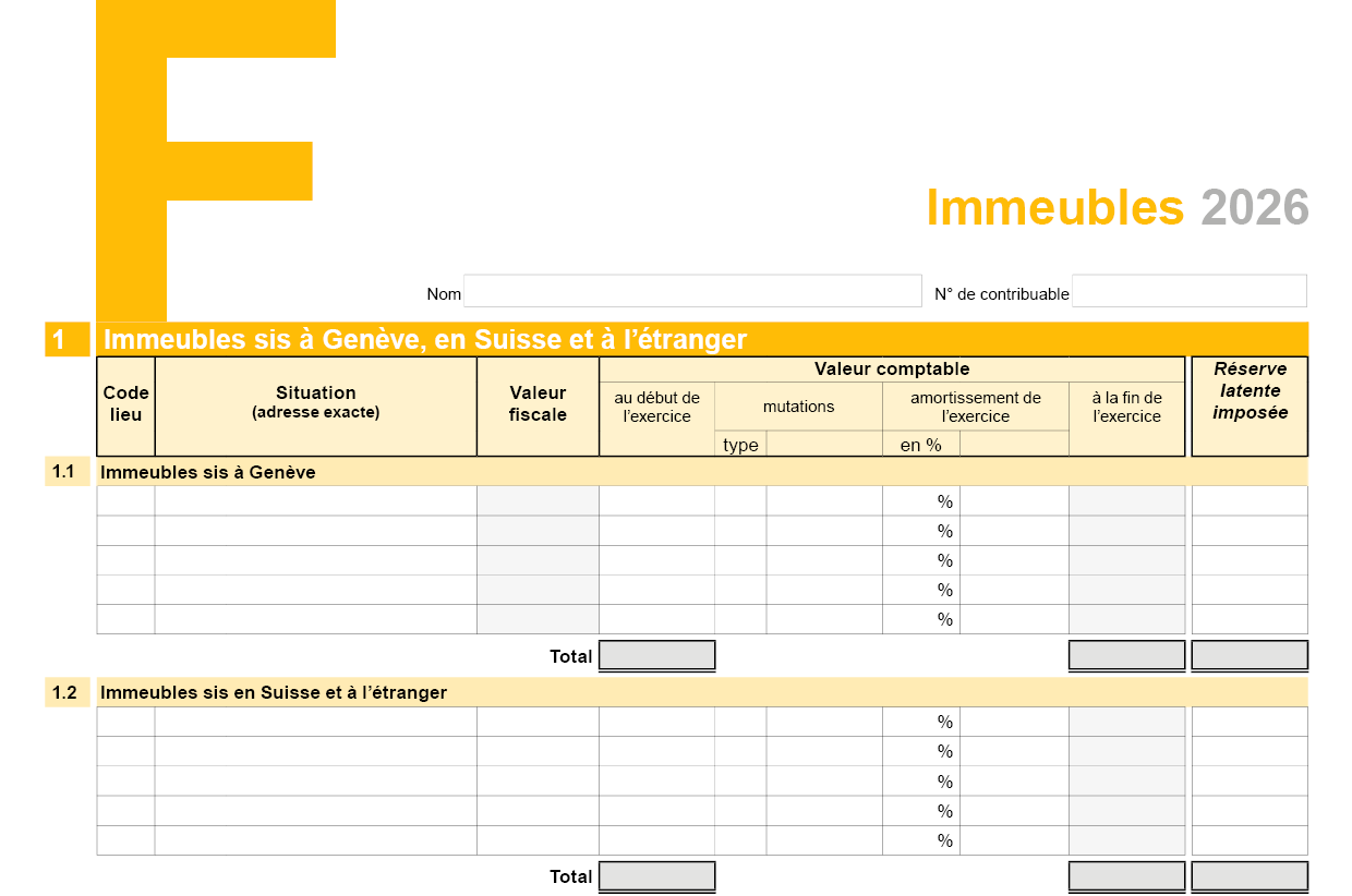 Annexe F - Immeubles - détails