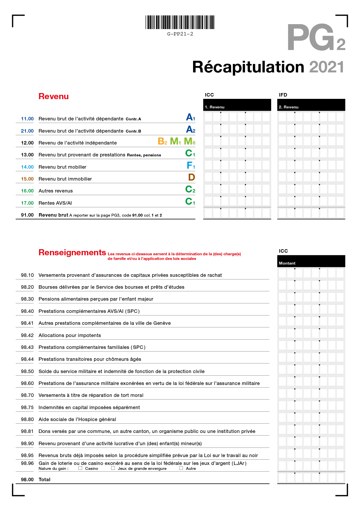page récapitiulative pg2