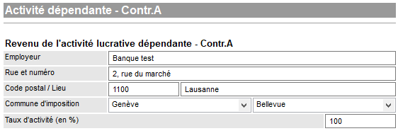 Saisie de la commune pour un travail hors-canton